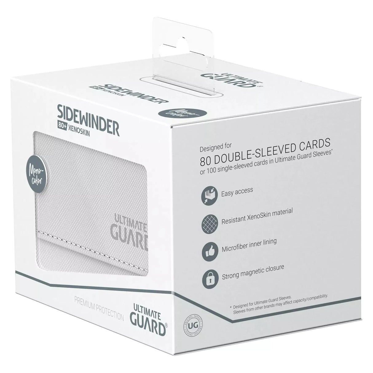 Ultimate Guard - Sidewinder 80+ Xenoskin Deck Box - White