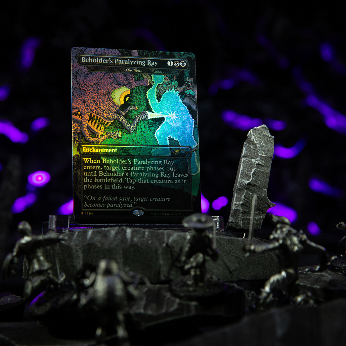 Magic: The Gathering – Secret Lair x Dungeons & Dragons: 50th Anniversary Superdrop: Death is in the Eyes of the Beholder II Rainbow Foil