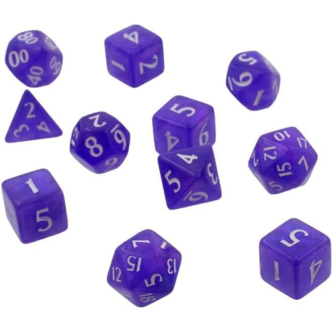 Ultra PRO Eclipse Acrylic RPG Dice Set Royal Purple (11ct) – Set di Dadi per Giochi di Ruolo