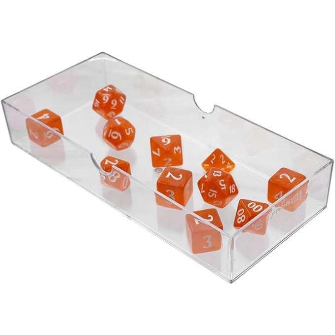 Ultra PRO Eclipse Acrylic RPG Dice Set Pumpkin Orange (11ct) – Set di Dadi per Giochi di Ruolo