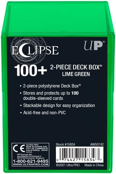 Ultra PRO Eclipse 2-Piece Deck Box Emerald Green 100+