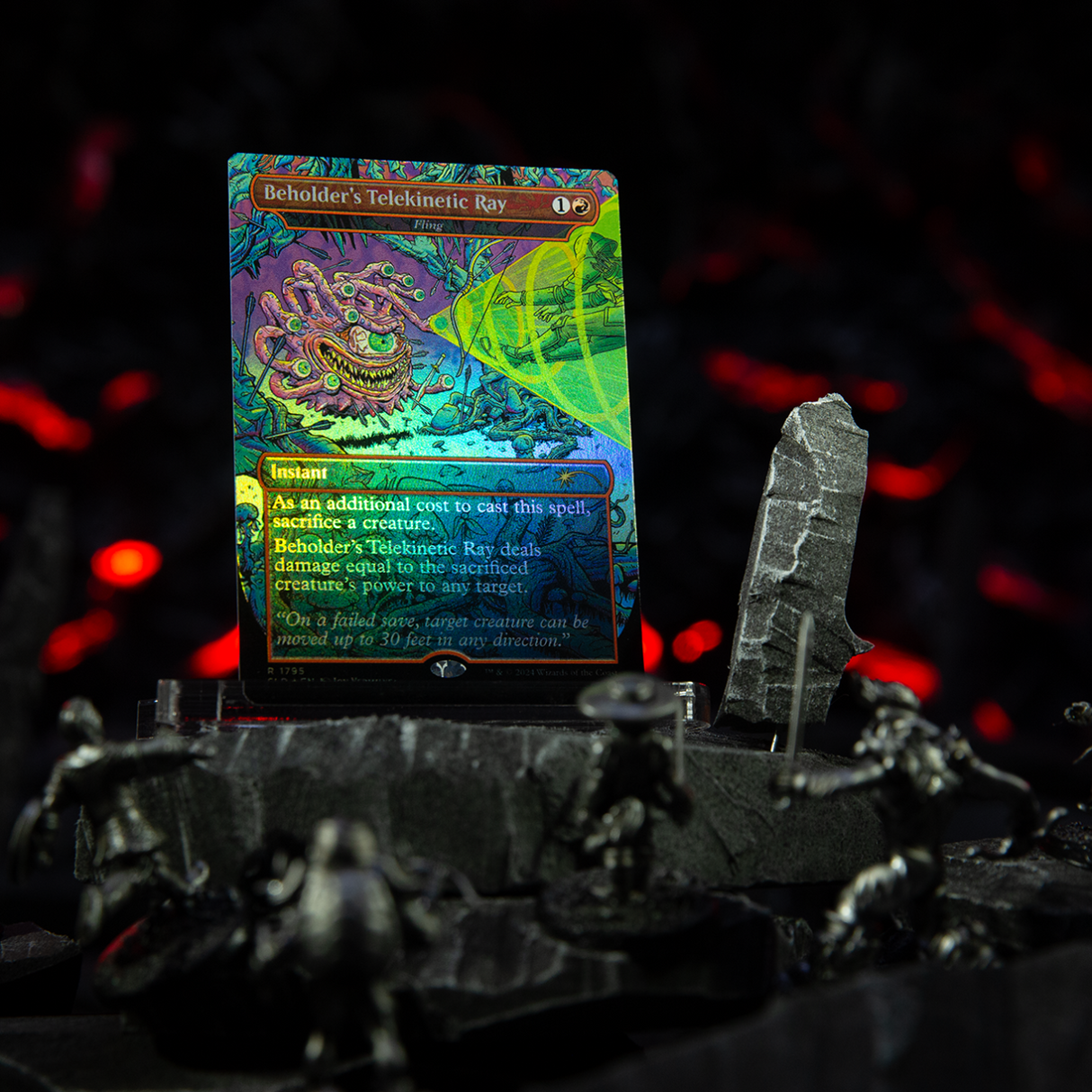 Magic: The Gathering – Secret Lair x Dungeons & Dragons: 50th Anniversary Superdrop: Death is in the Eyes of the Beholder II Rainbow Foil