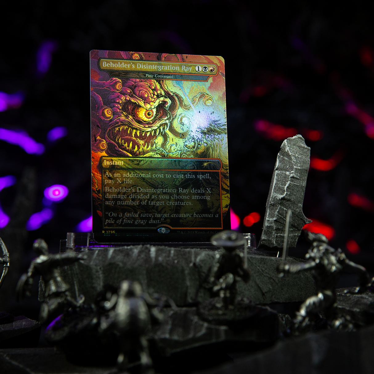 Magic: The Gathering – Secret Lair x Dungeons & Dragons: 50th Anniversary Superdrop: Death is in the Eyes of the Beholder II Rainbow Foil