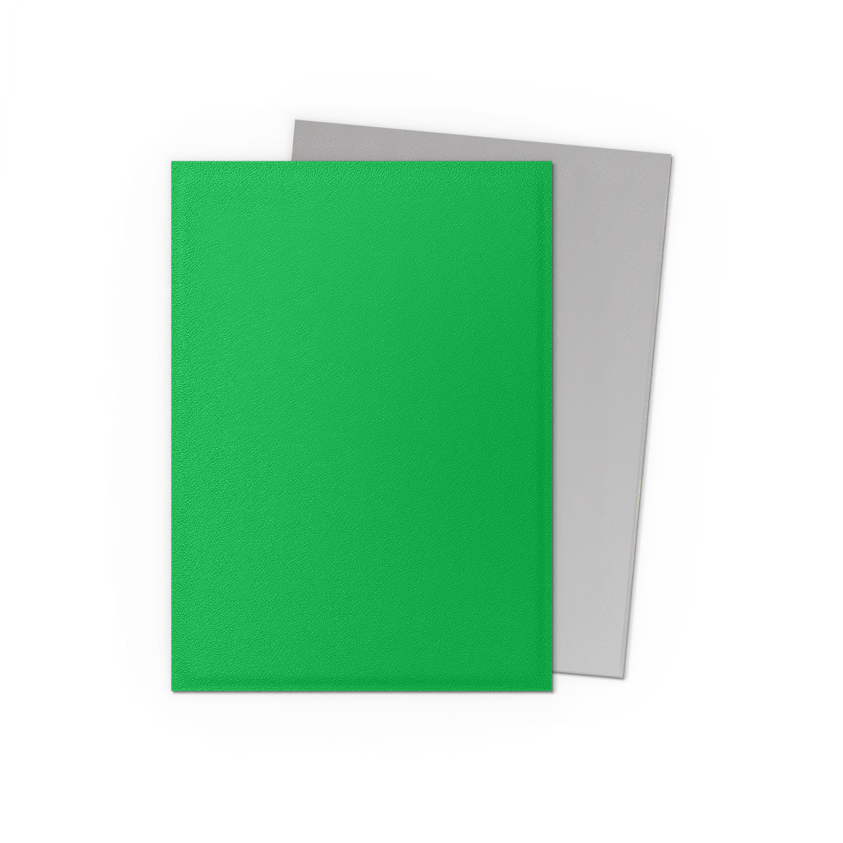 Dragon Shield - Matte Dual Sleeves Apple Green & Silver (100 Bustine)