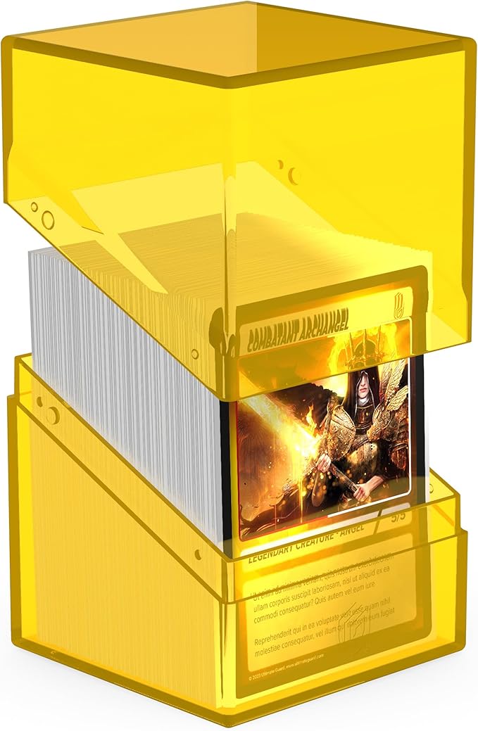 Ultimate Guard - Boulder 100+ Deck Box Clear Amber