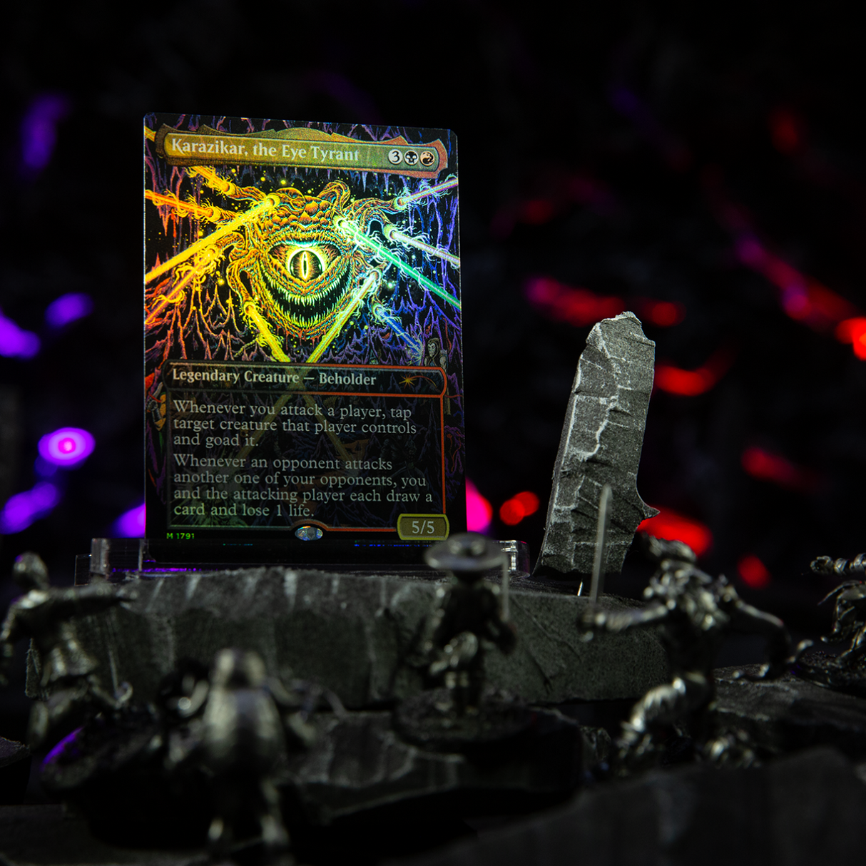 Magic: The Gathering – Secret Lair x Dungeons & Dragons: 50th Anniversary Superdrop: Death is in the Eyes of the Beholder II Rainbow Foil