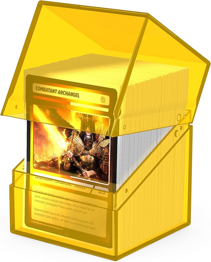Ultimate Guard - Boulder 100+ Deck Box Clear Amber