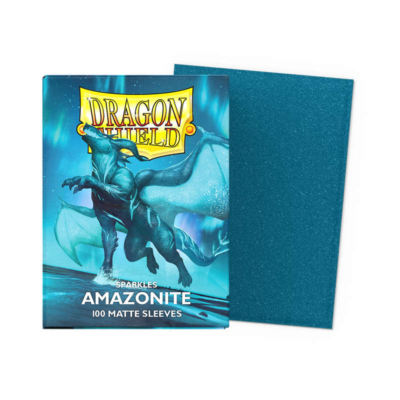 Dragon Shield – Matte Sleeves Sparkles Amazonite – Standard Size (100 Bustine)