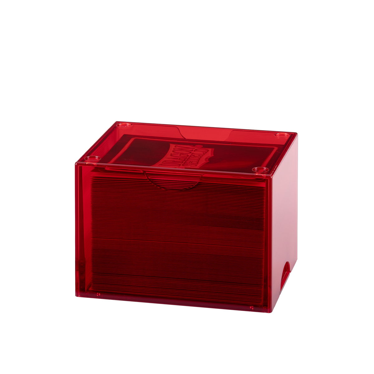 Dragon Shield - Strongbox Clear Red - Deck Box Rigido