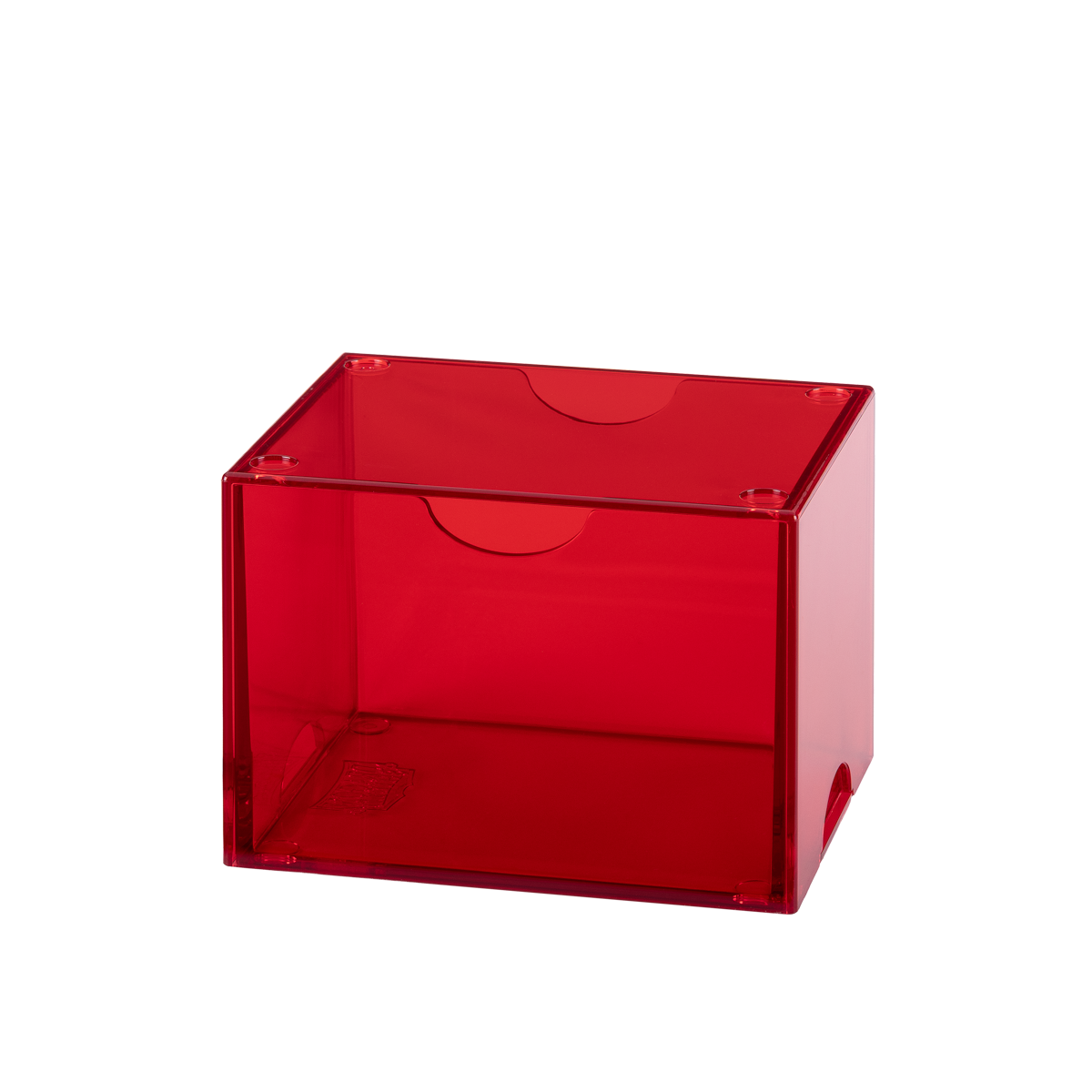 Dragon Shield - Strongbox Clear Red - Deck Box Rigido