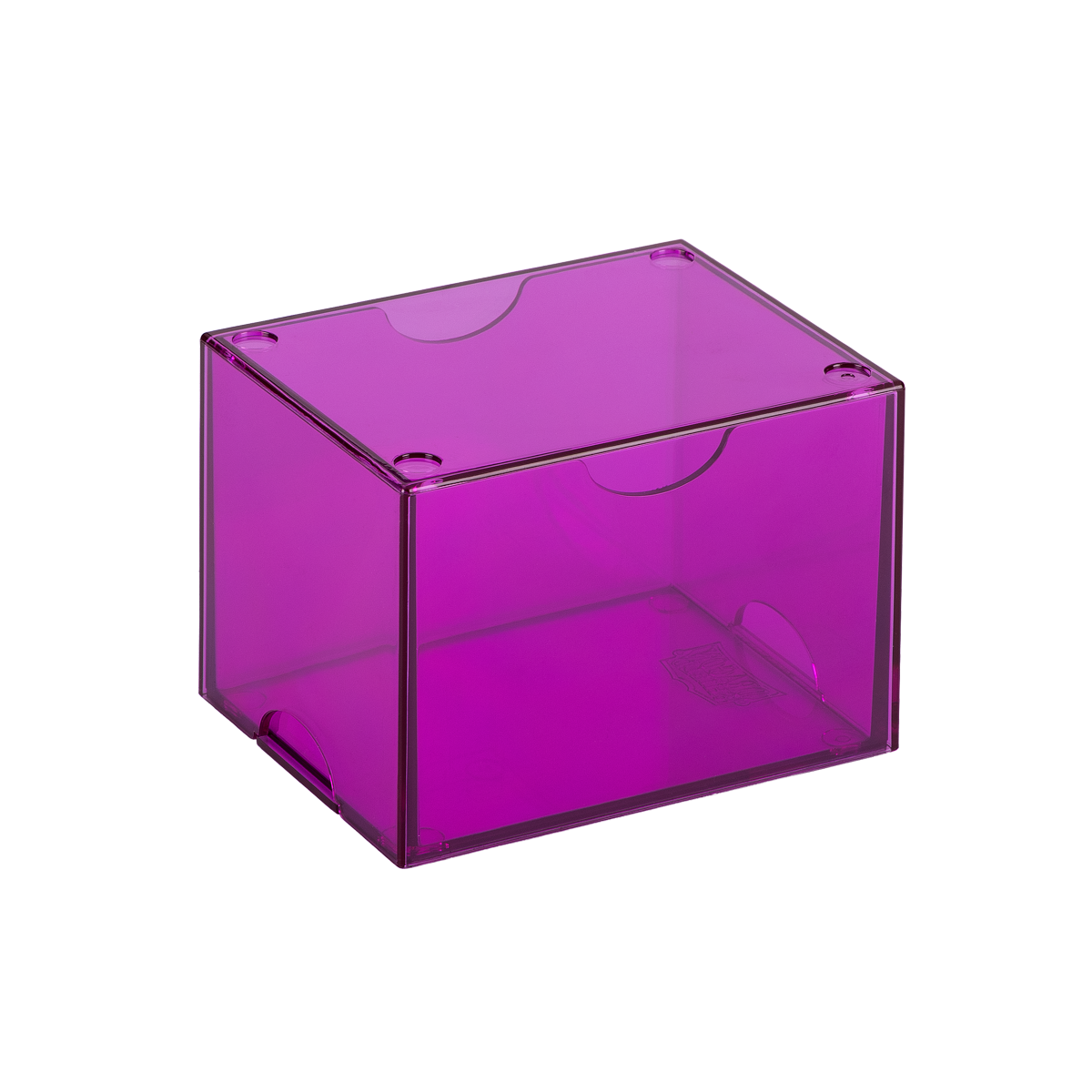 Dragon Shield - Strongbox Clear Purple - Deck Box Rigido