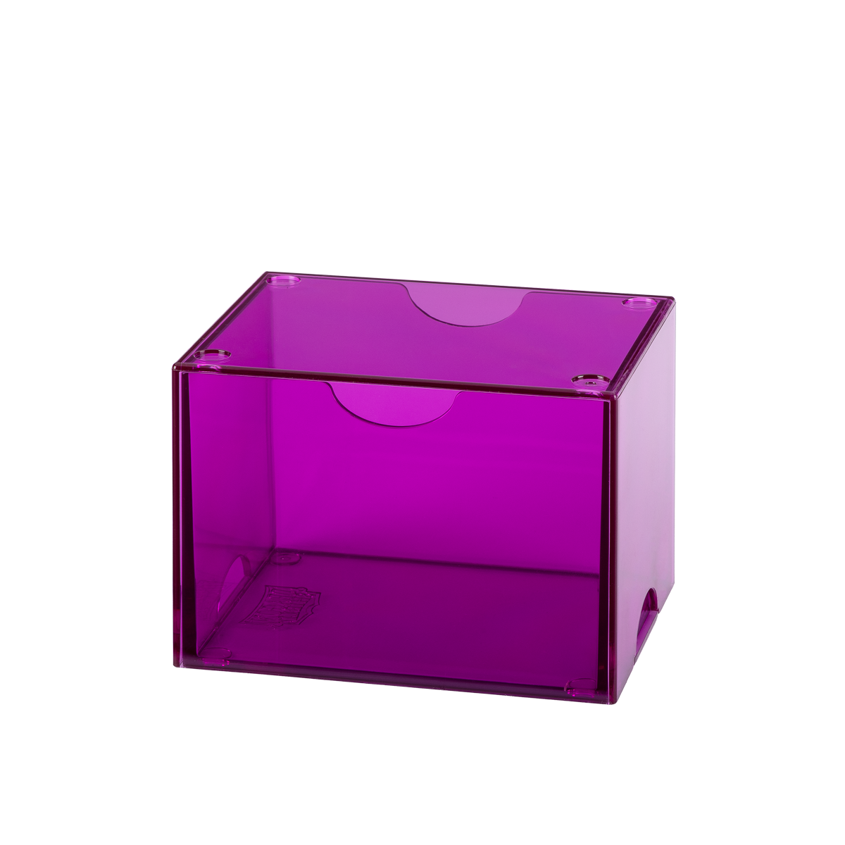 Dragon Shield - Strongbox Clear Purple - Deck Box Rigido