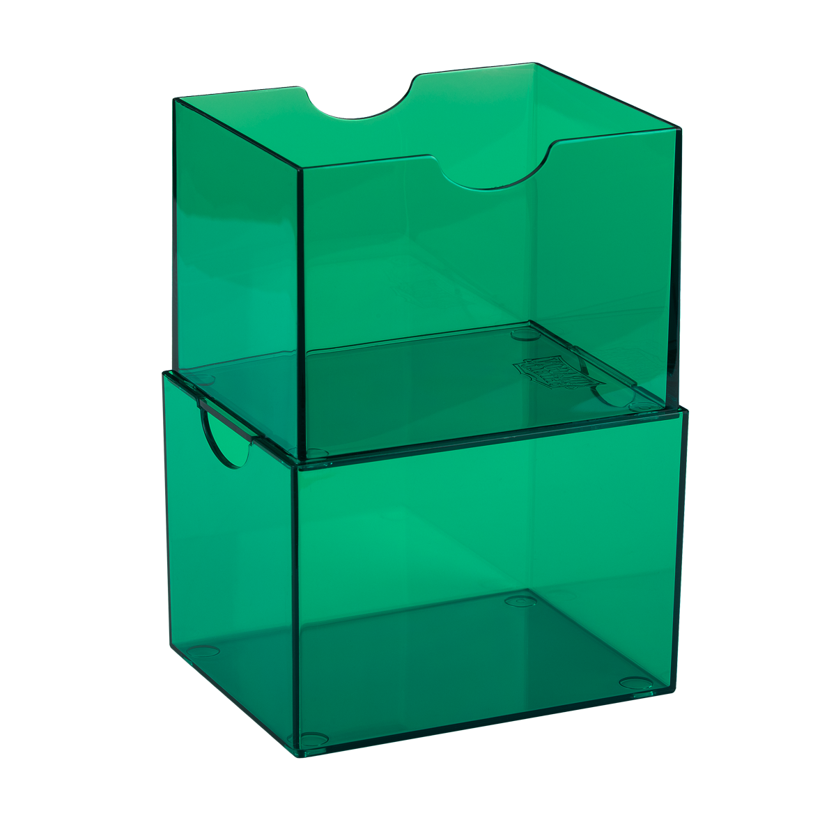 Dragon Shield - Strongbox Clear Green - Deck Box Rigido