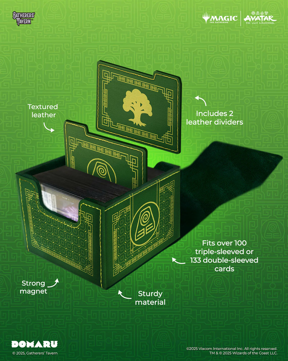 Avatar: The Last Airbender – DOMARU Deck Box “Earth Kingdom” (Modular, Magnetic)
