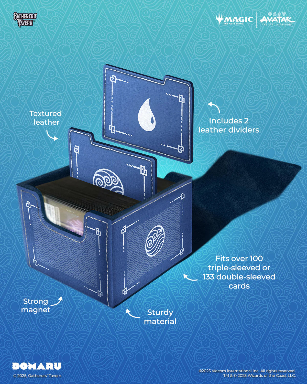 Avatar: The Last Airbender – DOMARU Deck Box “Water Tribe” (Modular, Magnetic)