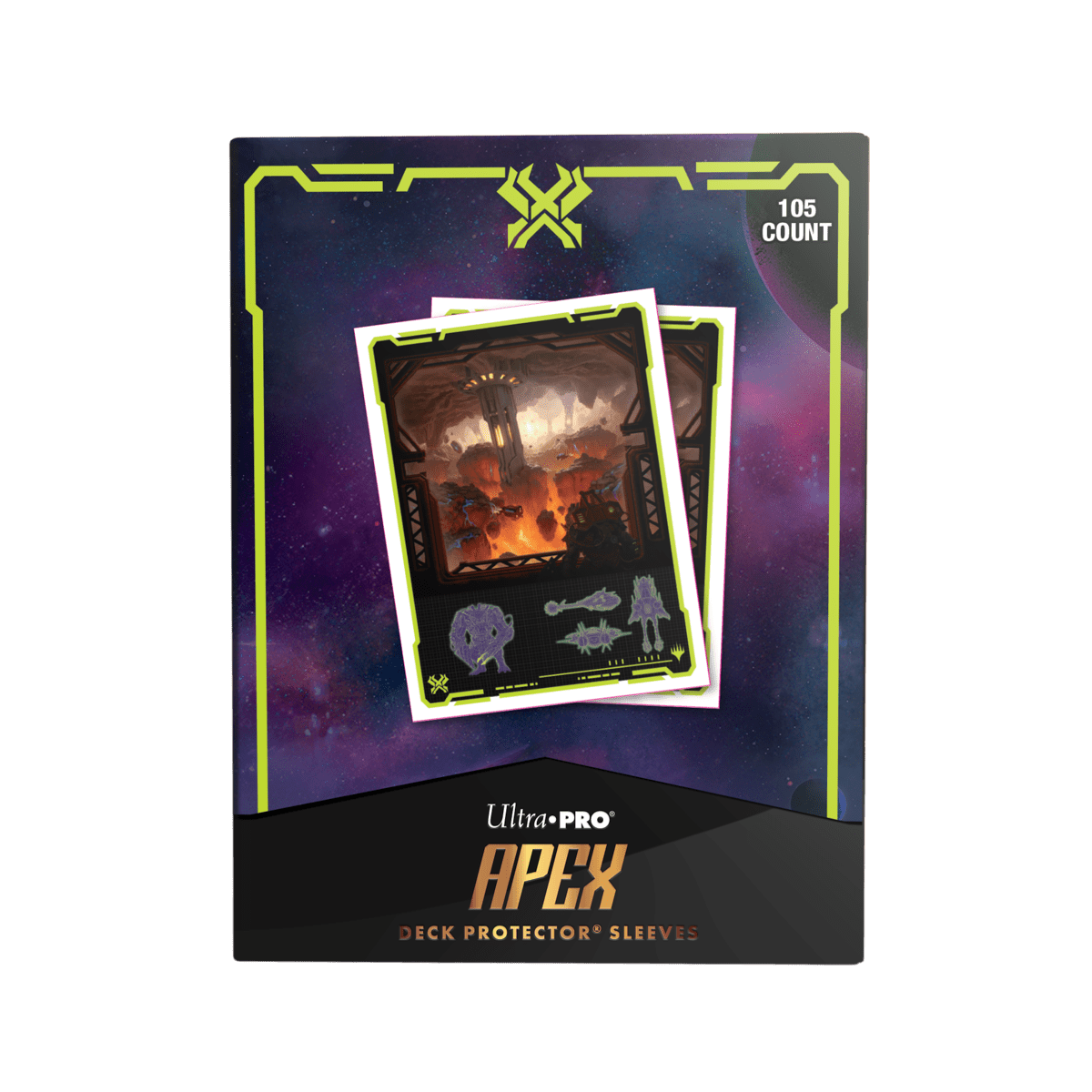 Ultra PRO APEX Sleeves – Magic: The Gathering Edge of Eternities “Kavaron, Memorial World” (105 bustine)