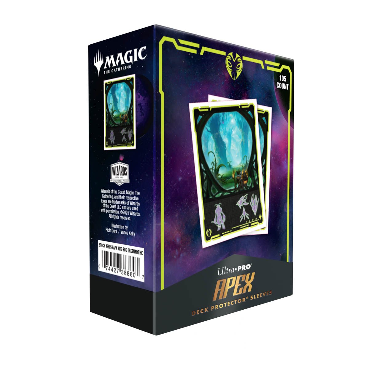 Ultra PRO APEX Sleeves – Magic: The Gathering Edge of Eternities “Evendo, Waking Haven” (105 bustine)