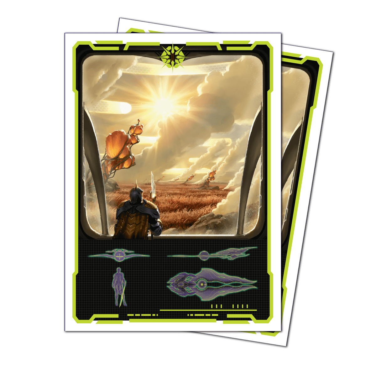 Ultra PRO APEX Sleeves – Magic: The Gathering Edge of Eternities “Adagia, Windswept Bastion” (105 bustine)