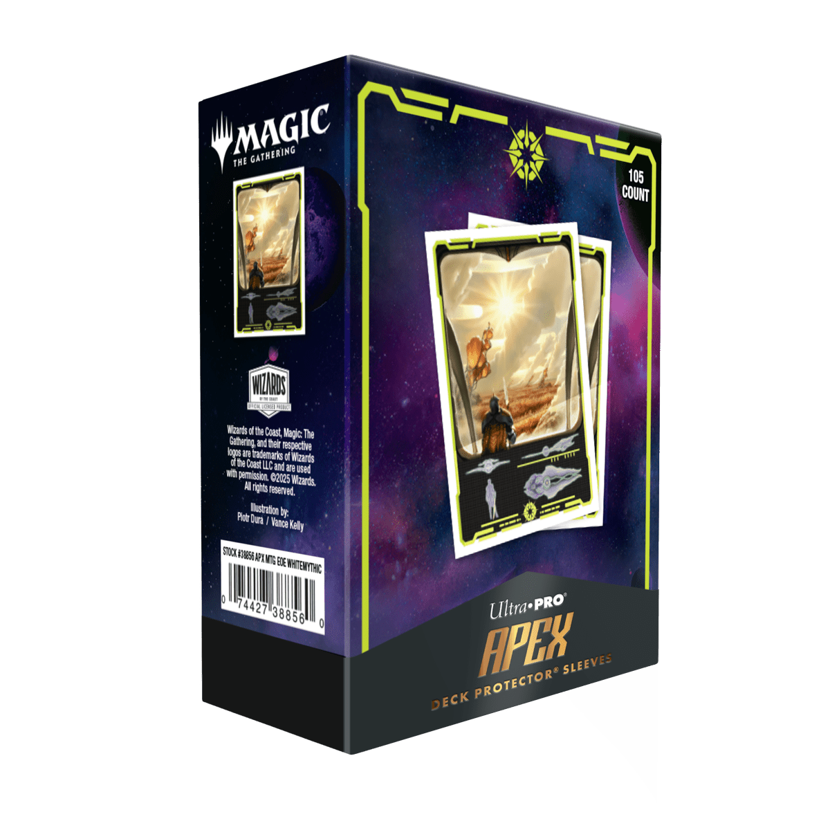 Ultra PRO APEX Sleeves – Magic: The Gathering Edge of Eternities “Adagia, Windswept Bastion” (105 bustine)