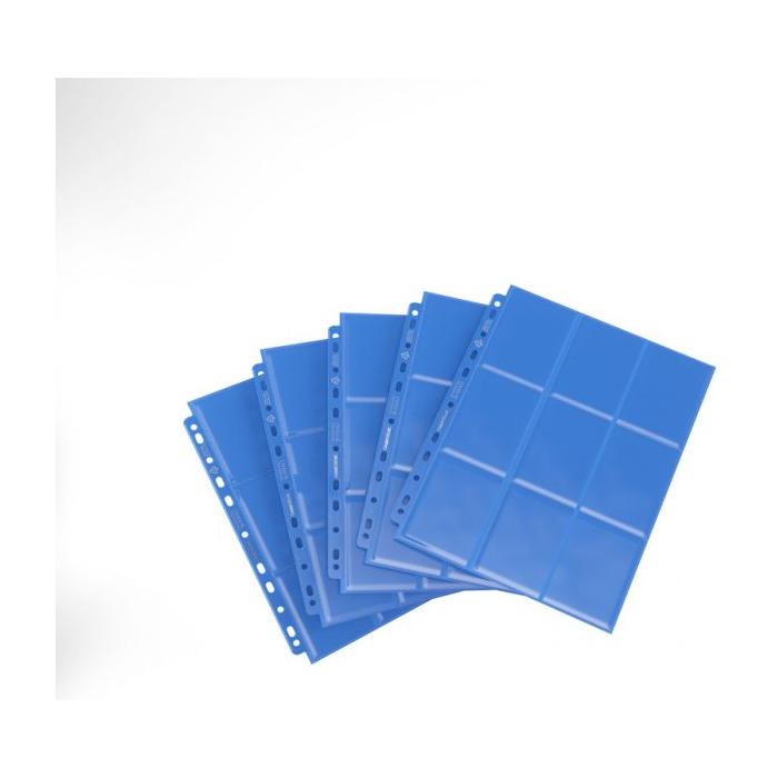 Gamegenic 18-Pocket Pages Side-Loading (50 Pag.) Blue – Fogli per Raccoglitori TCG