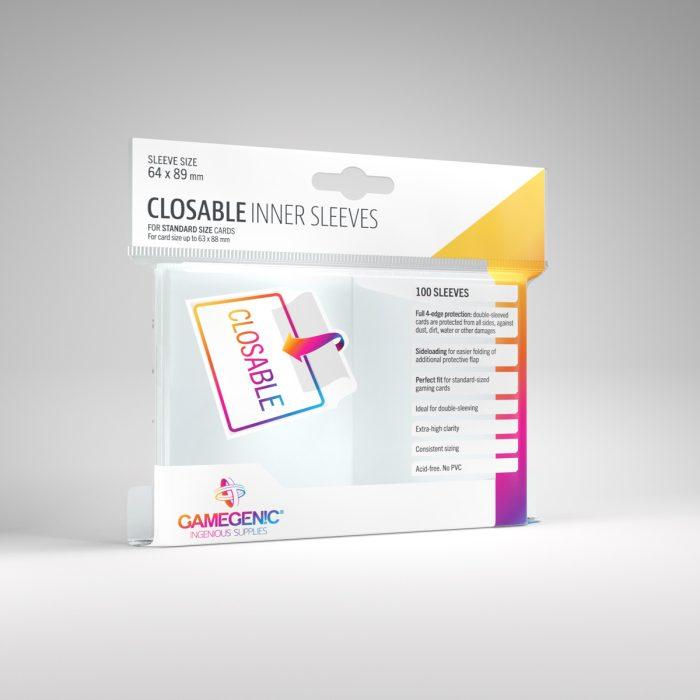 100+ Gamegenic Closable Inner Sleeves Sideloading – Bustine Protettive Interne Richiudibili