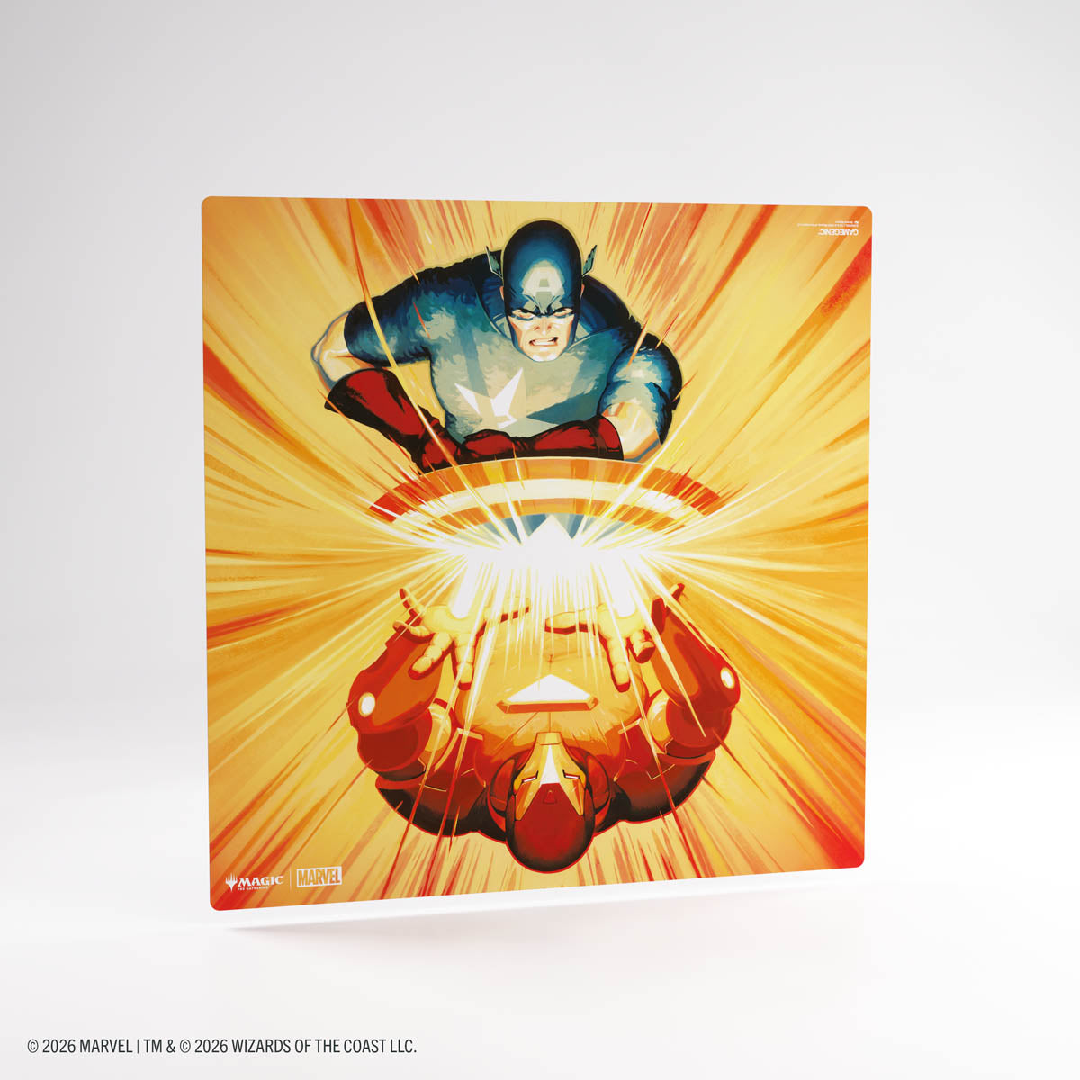 Gamegenic – Magic The Gathering x Marvel Super Heroes Prime 2-Player Playmat – Iron Man/Captain America