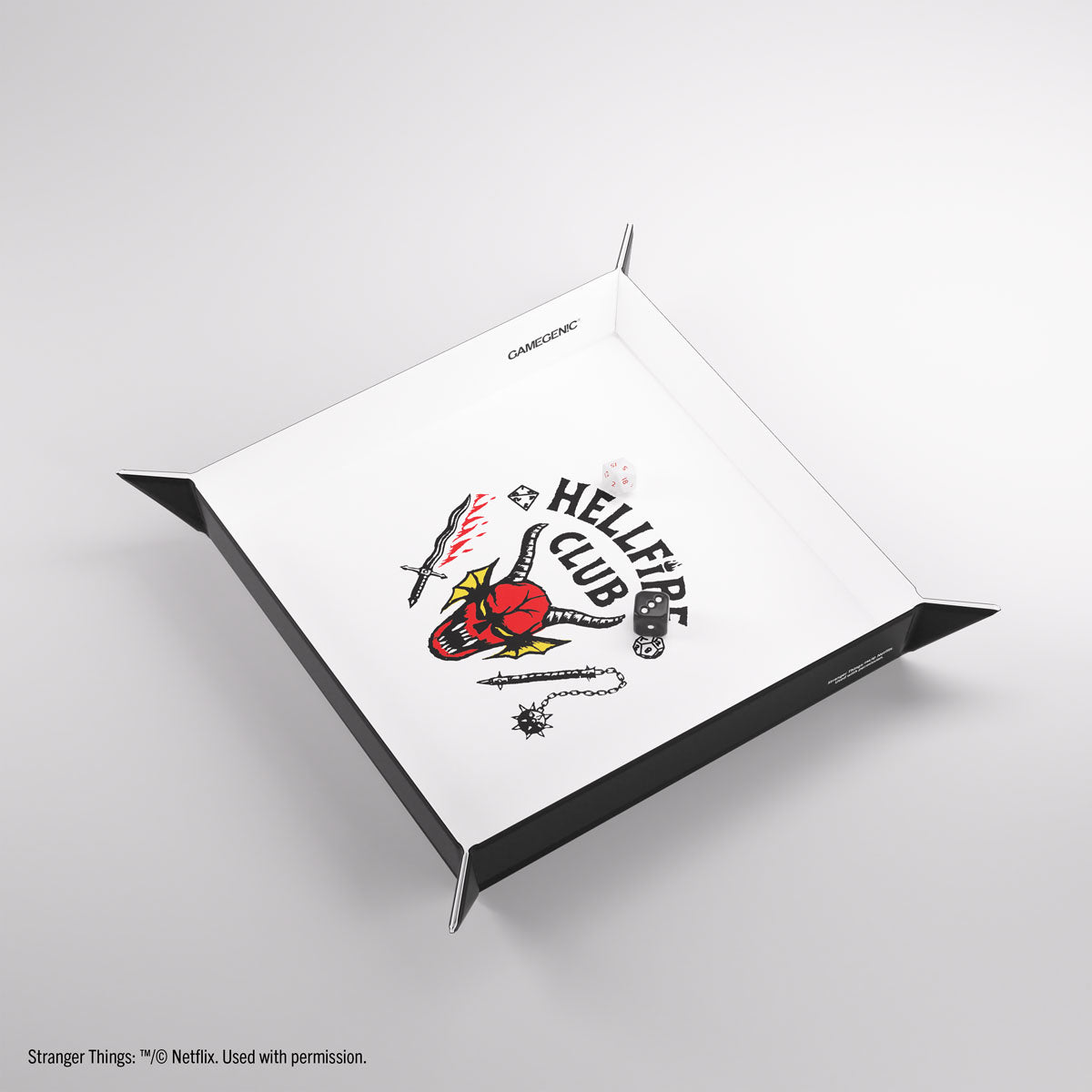 Gamegenic – Hellfire Club Magnetic Dice Tray – Vassoio dadi magnetico reversibile