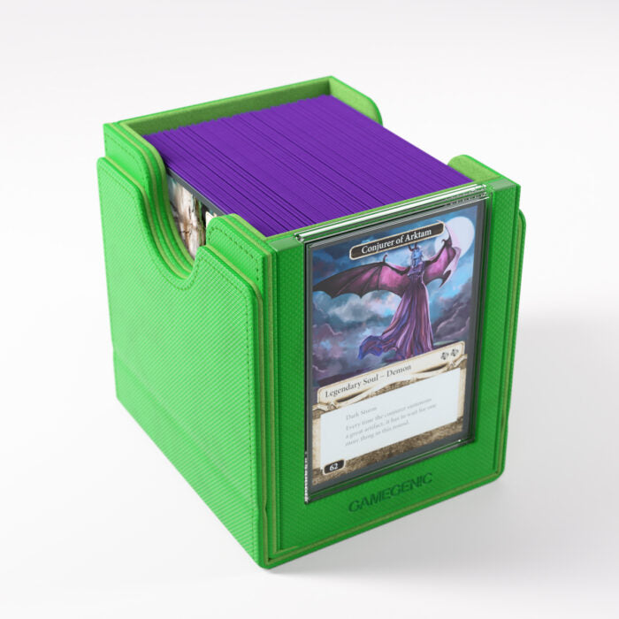 Deck Box Gamegenic Sidekick PRO 100+ XL Convertible Green – Per Carte TCG / Commander