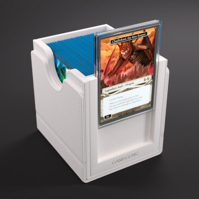 Deck Box Gamegenic Sidekick PRO 100+ XL Convertible White – Per Carte TCG / Commander