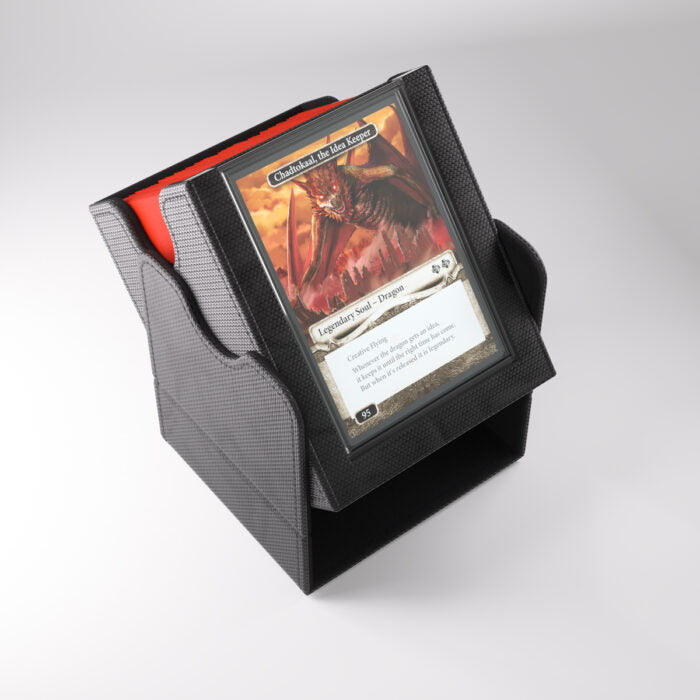 Deck Box Gamegenic Squire PLUS 100+ XL Convertible Black – Per Carte TCG / Commander