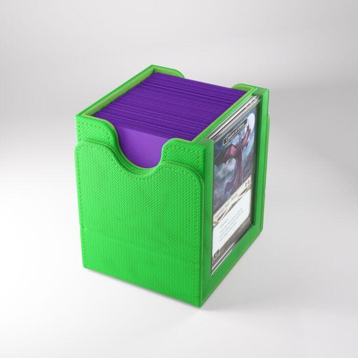 Deck Box Gamegenic Squire PLUS 100+ XL Convertible Green – Per Carte TCG / Commander