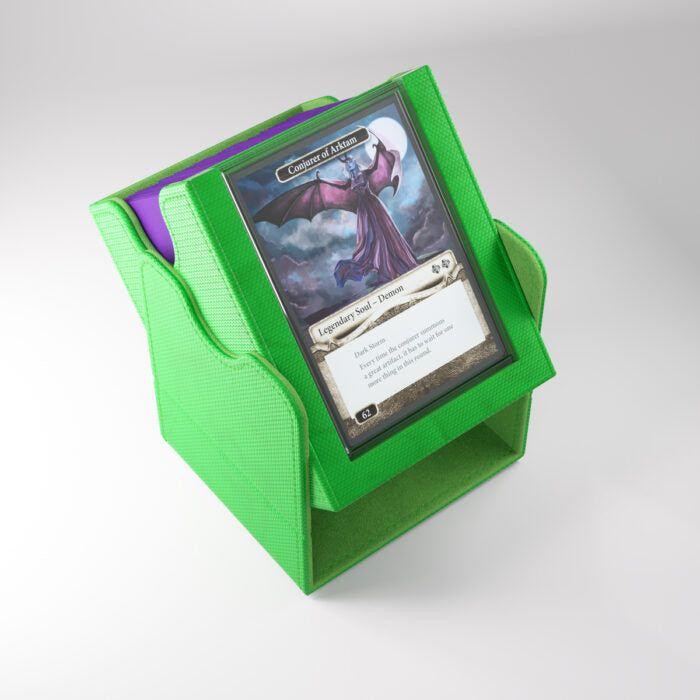 Deck Box Gamegenic Squire PLUS 100+ XL Convertible Green – Per Carte TCG / Commander