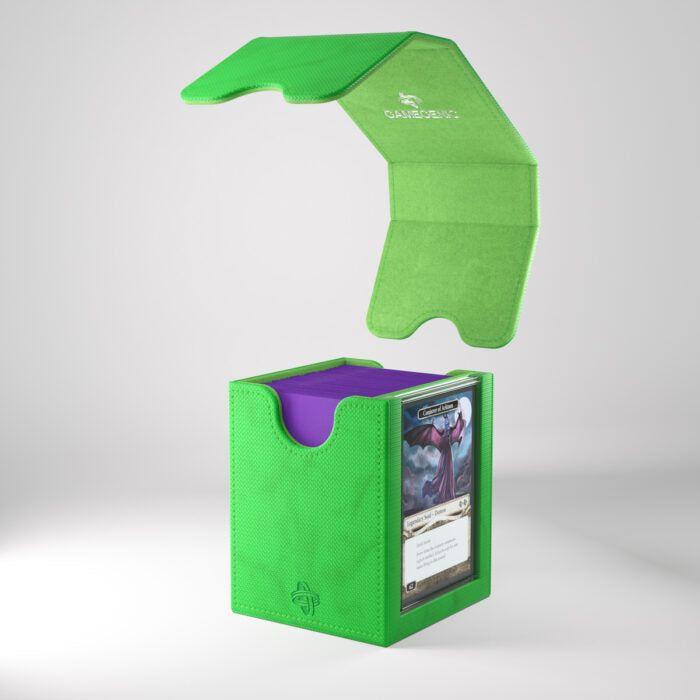 Deck Box Gamegenic Squire PLUS 100+ XL Convertible Green – Per Carte TCG / Commander