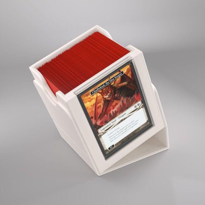Deck Box Gamegenic Squire PLUS 100+ XL Convertible White – Per Carte TCG / Commander