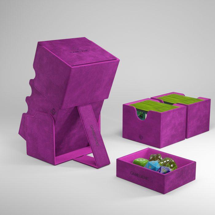 Deck Box Gamegenic Stronghold 200+ XL Convertible Purple – Per Carte TCG / Commander