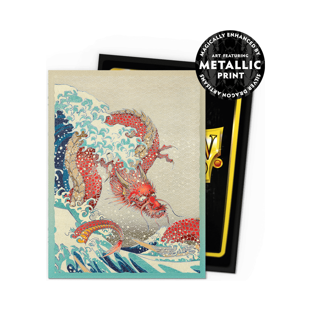 Dragon Shield - Matte Dual Art Sleeves Great Wave 25th Anniversary - Standard Size (100 Bustine)