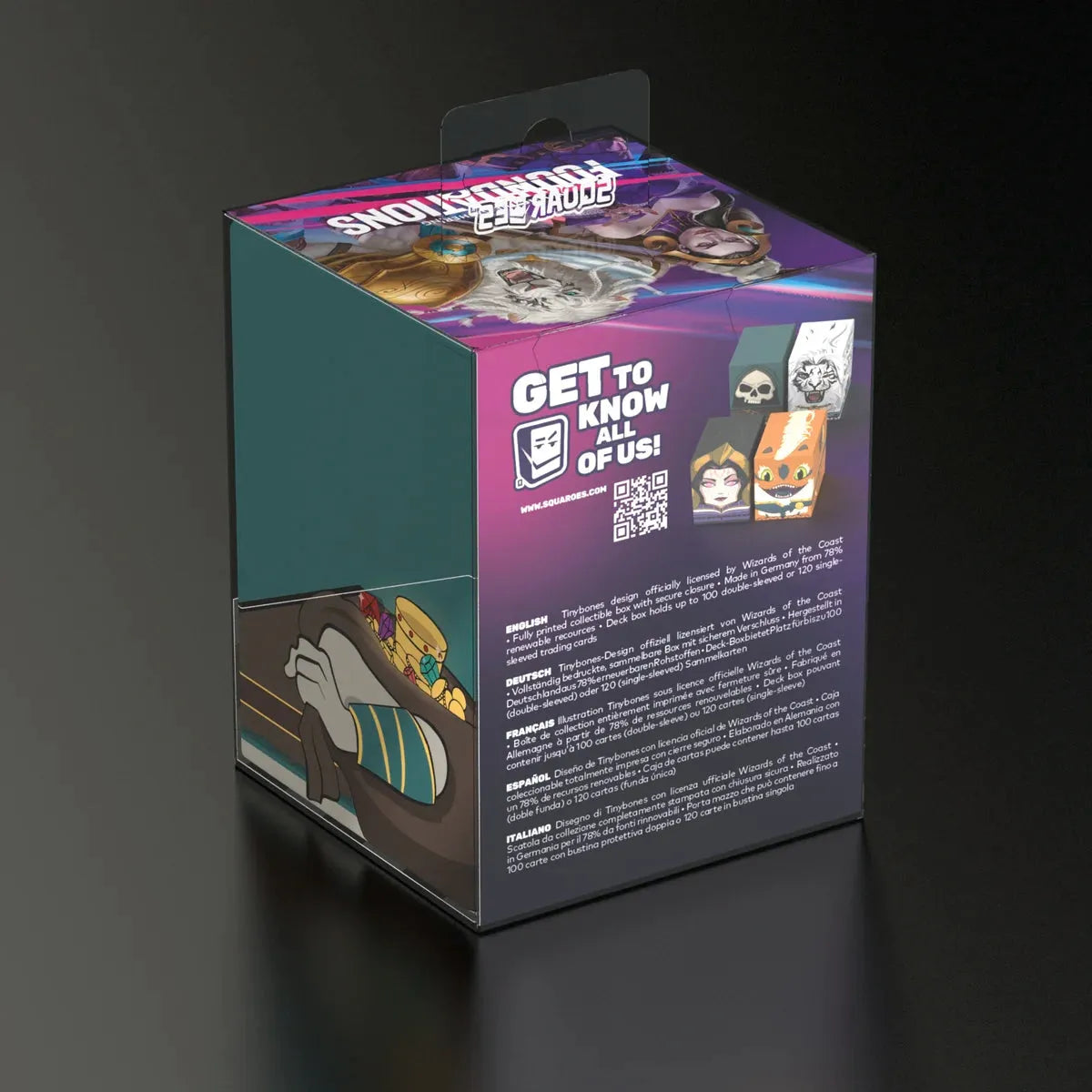 Ultimate Guard - Squaroes Boulder 100+ Deck Box Magic: The Gathering Foundations Tinybones