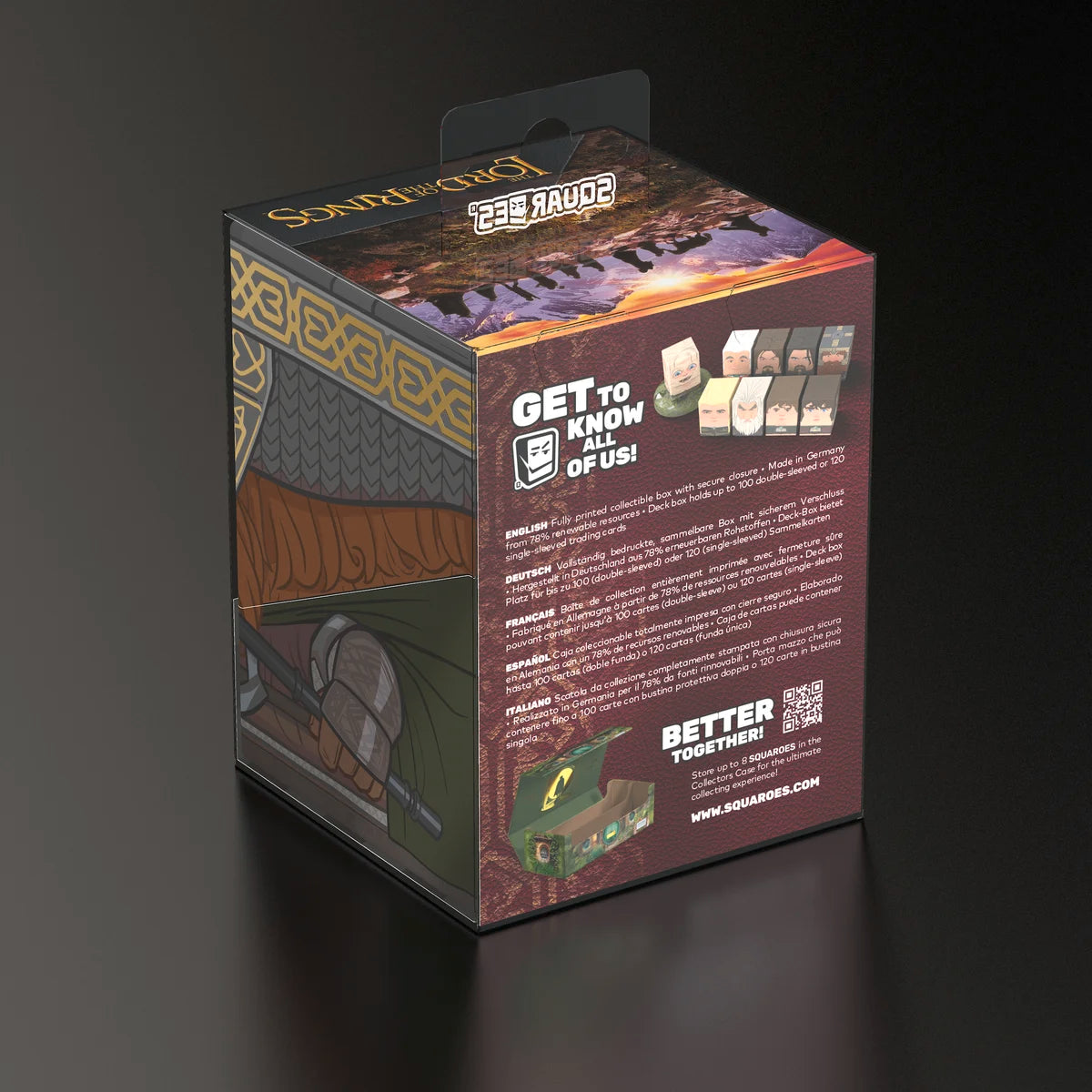 Ultimate Guard - Squaroes Boulder 100+ Deck Box The Lord of the Rings: Gimli