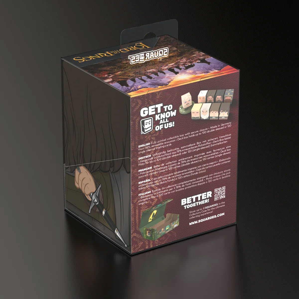 Ultimate Guard - Squaroes Boulder 100+ Deck Box The Lord of the Rings: Aragorn