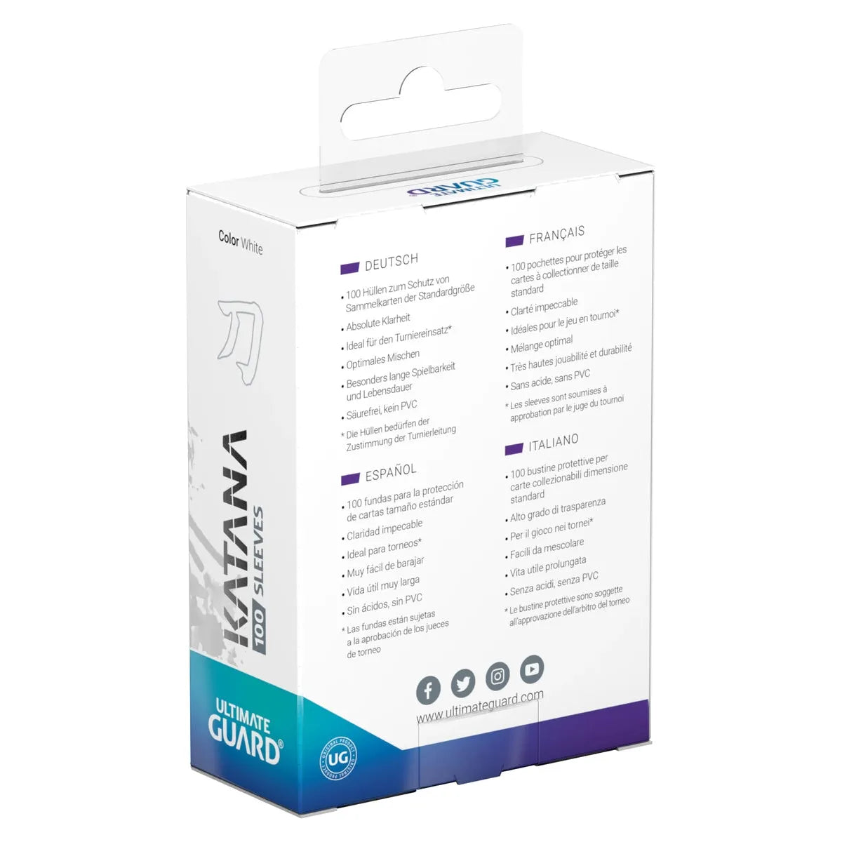 Ultimate Guard - Katana Sleeves White (100)