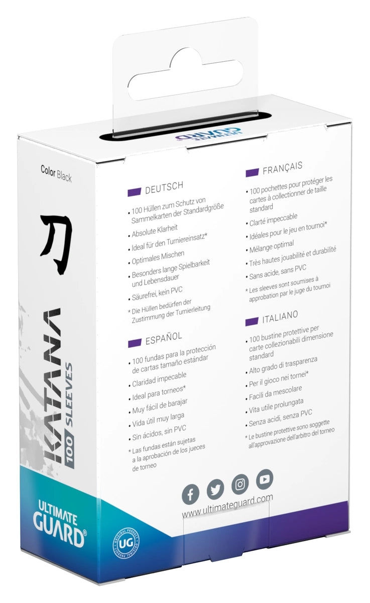 Ultimate Guard - Katana Sleeves Black (100)