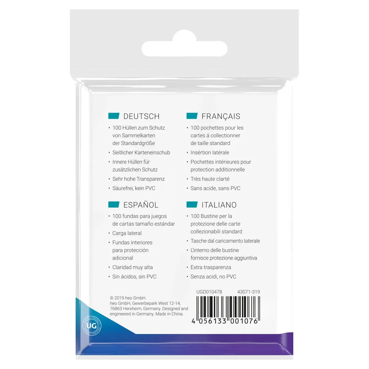 Ultimate Guard - Precise Fit Side-Loading Resealable Sleeves (100)