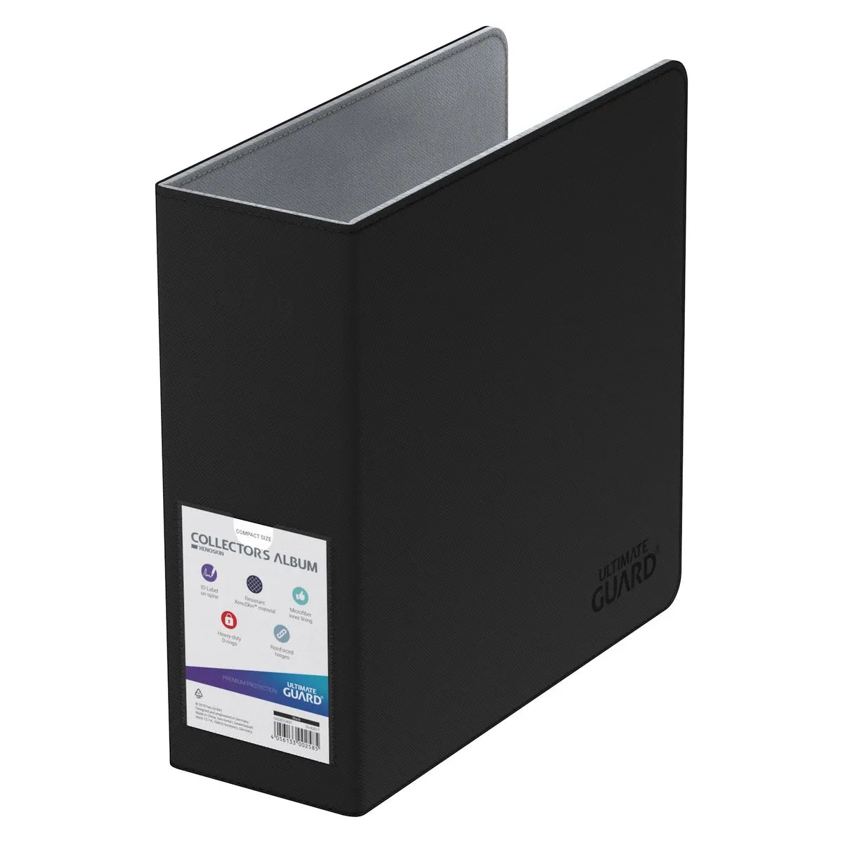 Ultimate Guard - Collector's Album Xenoskin Compact Black - Raccoglitore ad Anelli per Carte