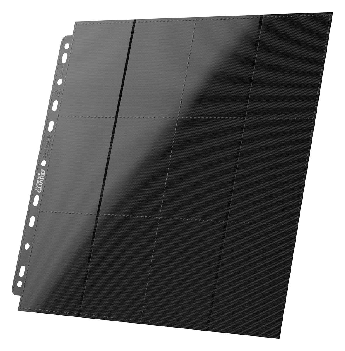 Ultimate Guard - 24 Pocket Side-Loading Pages (10 Fogli) Black - Pagine per Raccoglitori TCG