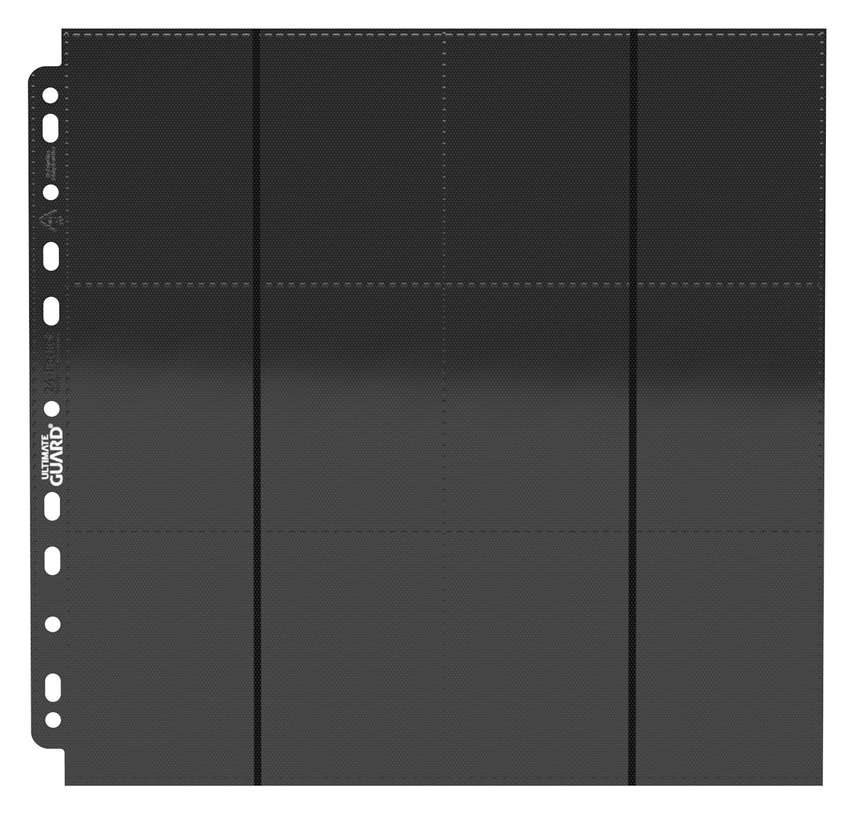 Ultimate Guard - 24 Pocket Side-Loading Pages (10 Fogli) Black - Pagine per Raccoglitori TCG