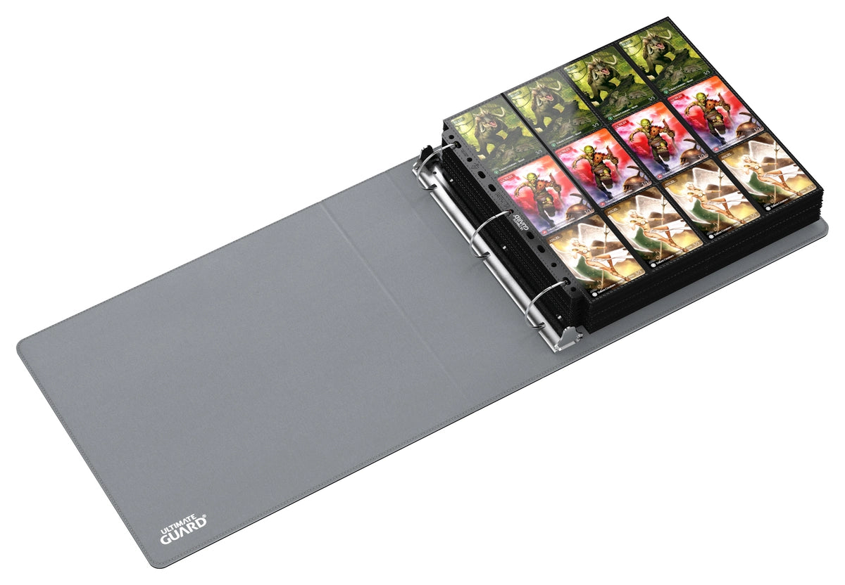 Ultimate Guard - Collector's Album Xenoskin QuadRow Black - Raccoglitore ad Anelli per Carte