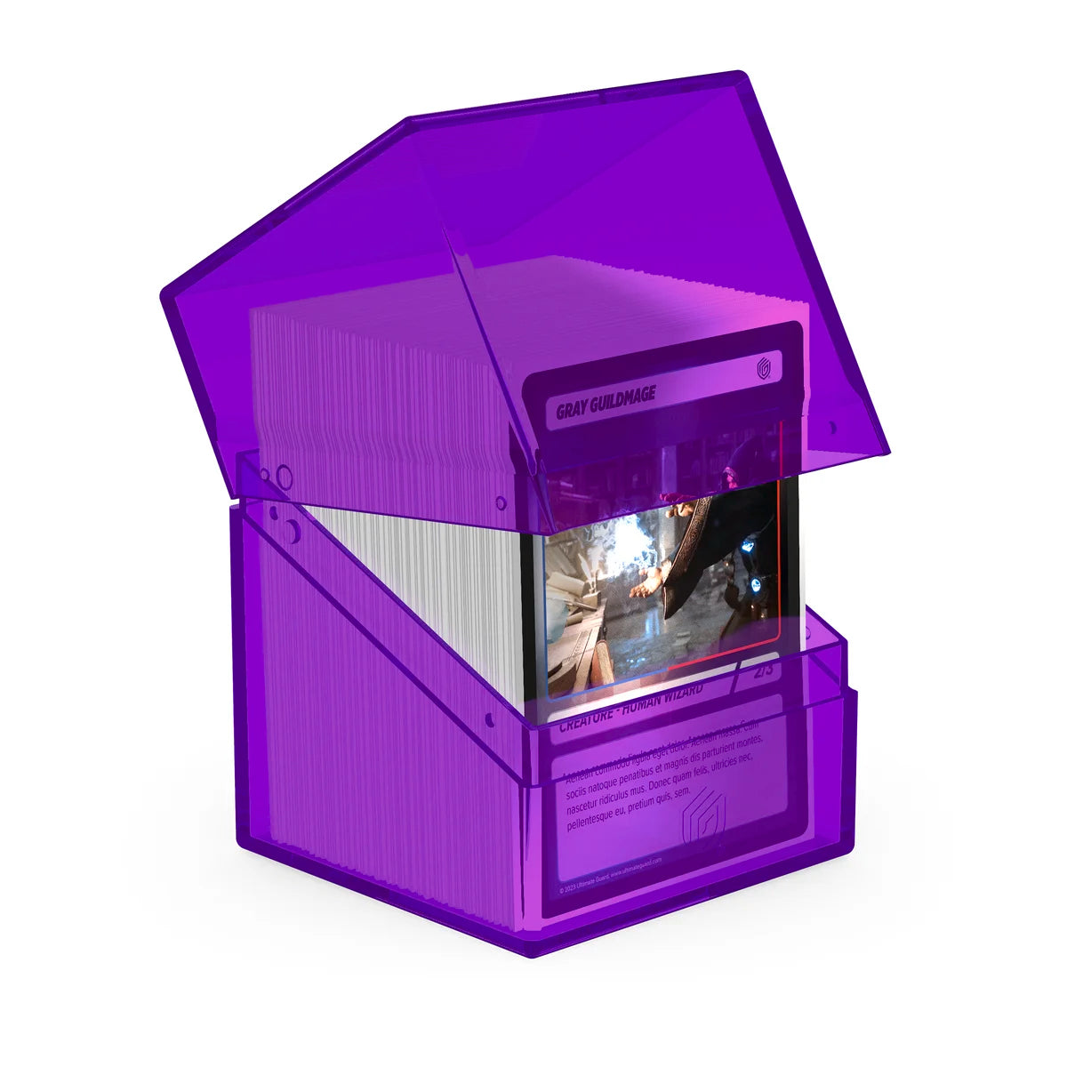 Ultimate Guard - Boulder 100+ Deck Box Clear Amethyst