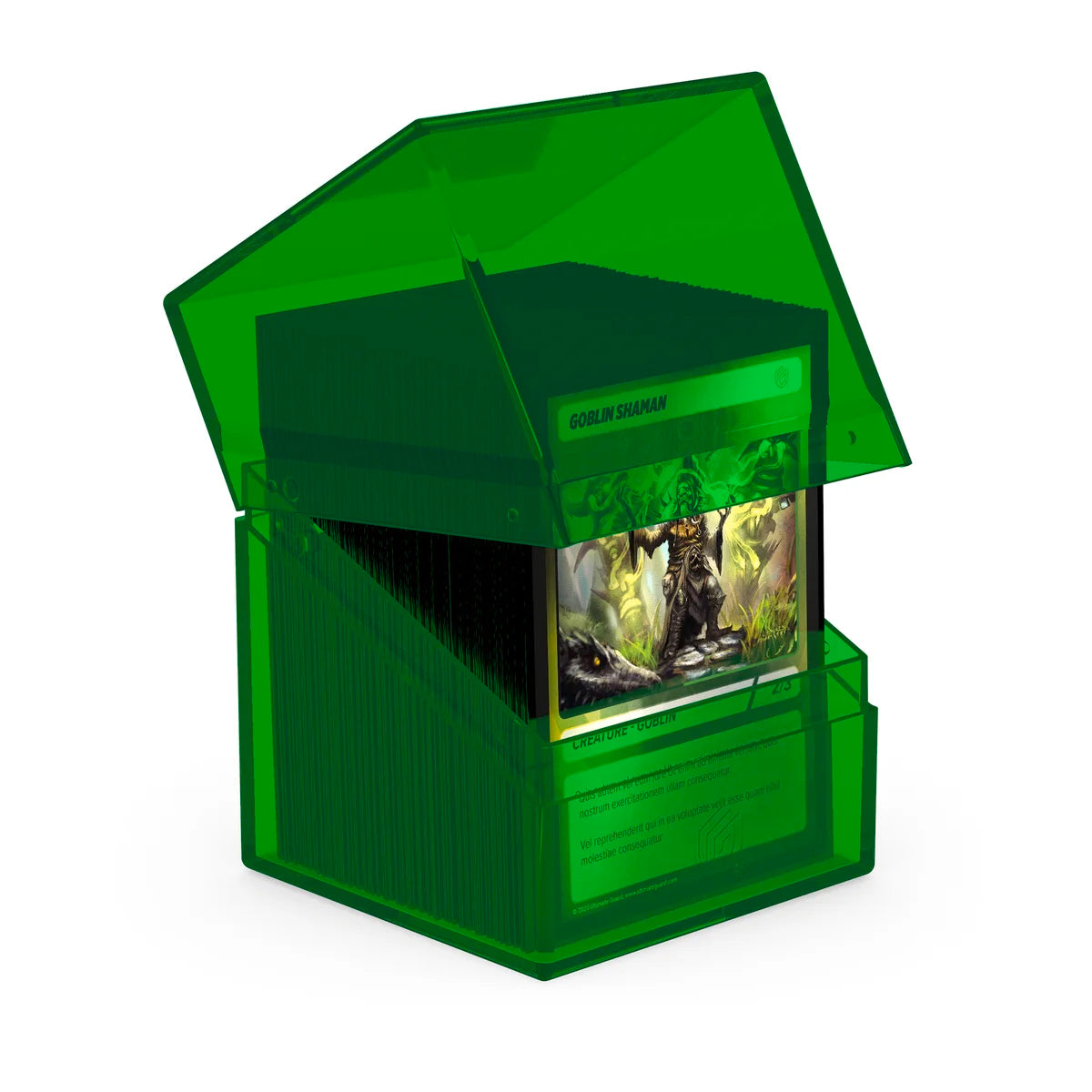 Ultimate Guard - Boulder 100+ Deck Box Clear Emerald