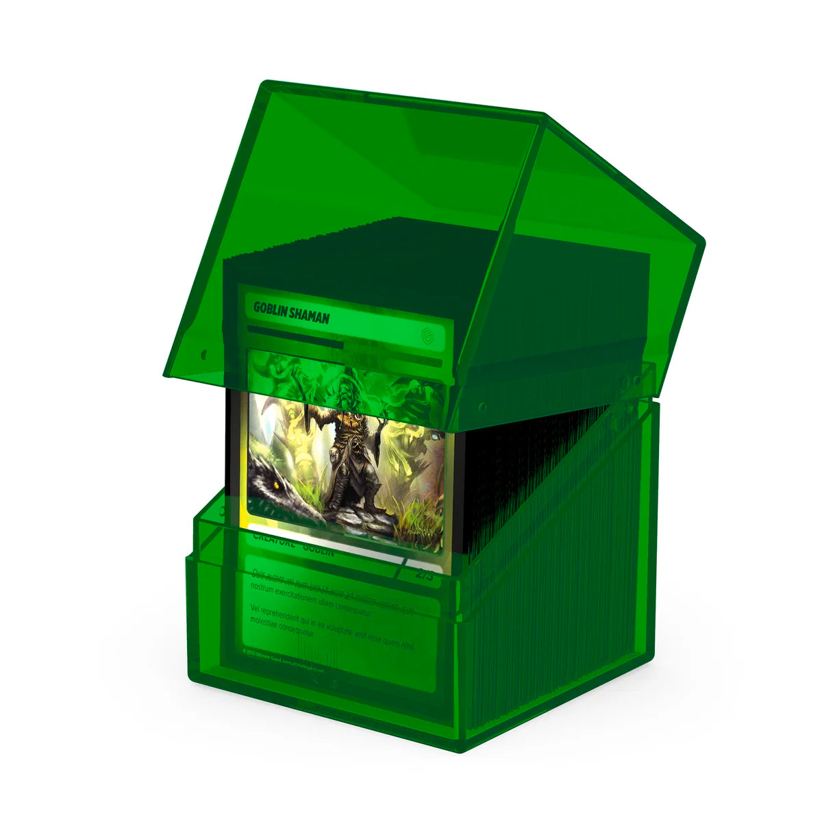 Ultimate Guard - Boulder 100+ Deck Box Clear Emerald