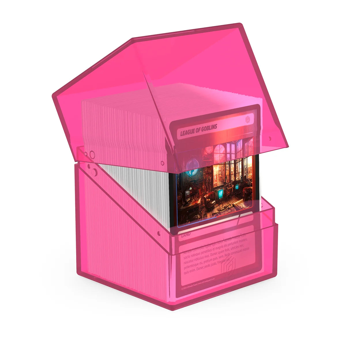 Ultimate Guard - Boulder 100+ Deck Box Clear Rhodonite